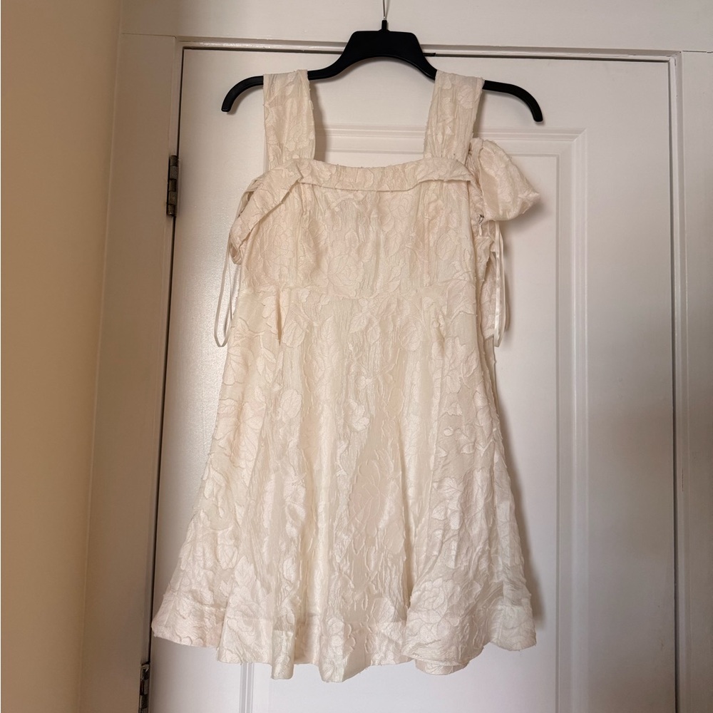 True Love Floral Jacquard Mini Dress